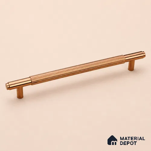 Ottr Aluminium Cabinet Handle HA 00185 W PVD Rose Gold Finish - 448mm | 2 Years Warranty