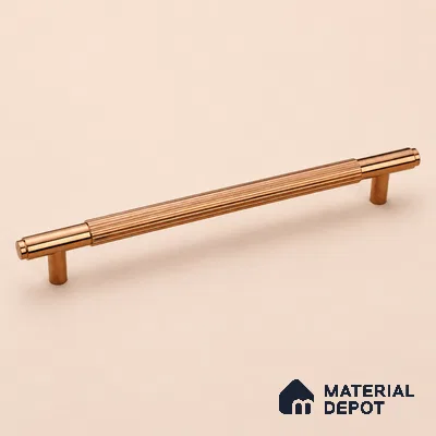 Ottr Aluminium Cabinet Handle HA 00185 X PVD Rose Gold Finish - 576mm | 2 Years Warranty