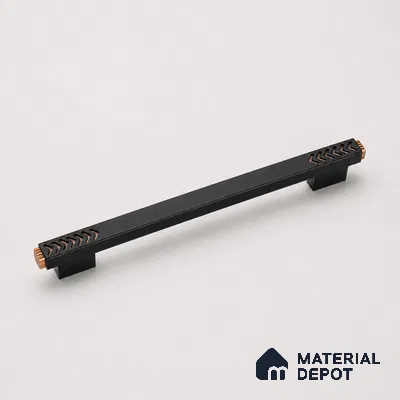 Ottr Aluminium Cabinet Handle HA 00186 Z Black PVD Rose Gold Finish - 576mm | 2 Years Warranty