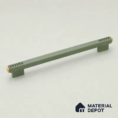 Ottr Aluminium Cabinet Handle HA 00186 S Green PVD Gold Finish - 576mm | 2 Years Warranty
