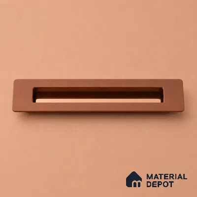 Ottr Zinc Concealed Handle HA 00191 I Bronze Rose Gold Finish - 96mm | 2 Years Warranty