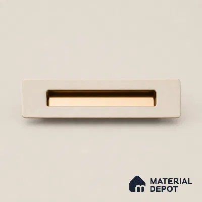 Ottr Zinc Concealed Handle HA 00191 F White Pearl Rose Gold Finish - 160mm | 2 Years Warranty