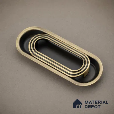 Ottr Zinc Stainless Steel Concealed Handle HA 00192 K Antique Brass Finish - 192mm | 2 Years Warranty