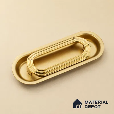 Ottr Zinc Stainless Steel Concealed Handle HA 00192 D PVD Gold Dual Tone Finish - 96mm | 2 Years Warranty