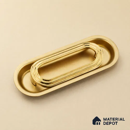 Ottr Zinc Stainless Steel Concealed Handle HA 00192 D PVD Gold Dual Tone Finish - 96mm | 2 Years Warranty