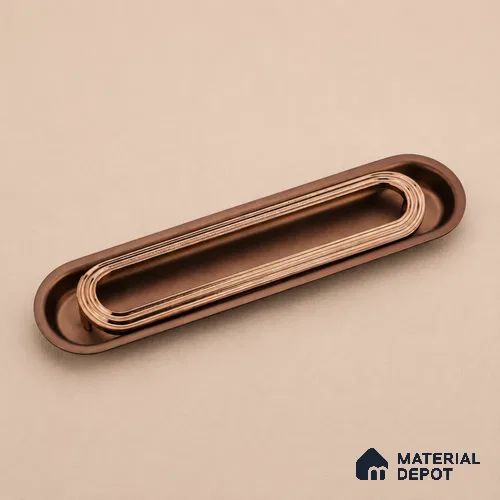 Ottr Zinc Stainless Steel Concealed Handle HA 00192 G Rose Gold Dual Tone Finish - 96mm | 2 Years Warranty