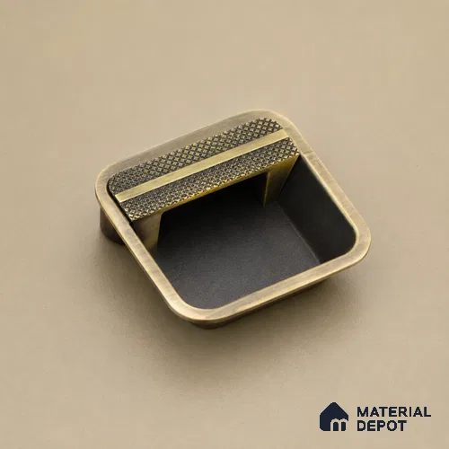 Ottr Zinc Concealed Handle HA 00193 L Antique Brass Finish - 224mm | 2 Years Warranty