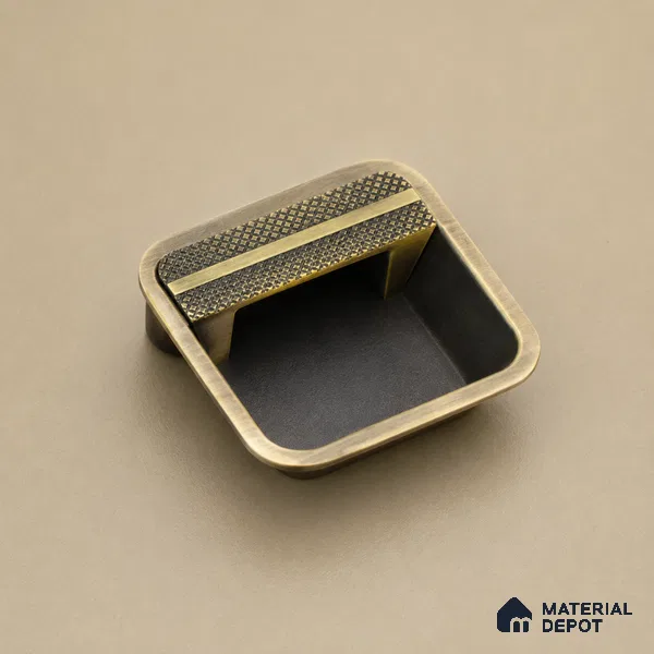 Ottr Zinc Concealed Handle HA 00193 I Antique Brass Finish - 32mm | 2 Years Warranty