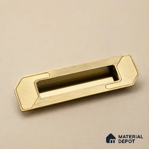 Ottr Zinc Concealed Handle HA 00194 K Antique Brass Gold Finish - 160mm | 2 Years Warranty