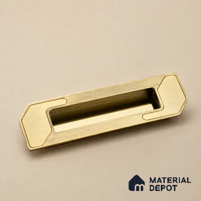 Ottr Zinc Concealed Handle HA 00194 J Antique Brass Gold Finish - 96mm | 2 Years Warranty