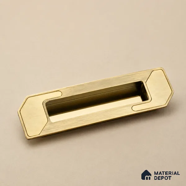 Ottr Zinc Concealed Handle HA 00194 J Antique Brass Gold Finish - 96mm | 2 Years Warranty
