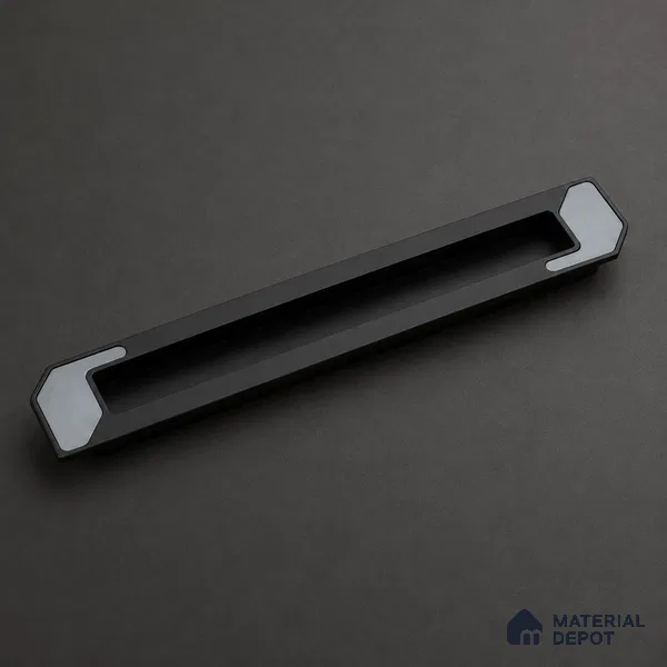Ottr Zinc Concealed Handle HA 00194 E Black Dual Tone Finish - 160mm | 2 Years Warranty