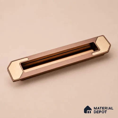 Ottr Zinc Concealed Handle HA 00194 H Rose Gold Dual Tone Finish - 160mm | 2 Years Warranty