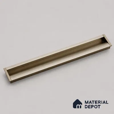 Ottr Aluminium Concealed Handle HA 00195 B Stainless Steel Finish - 96mm | 2 Years Warranty