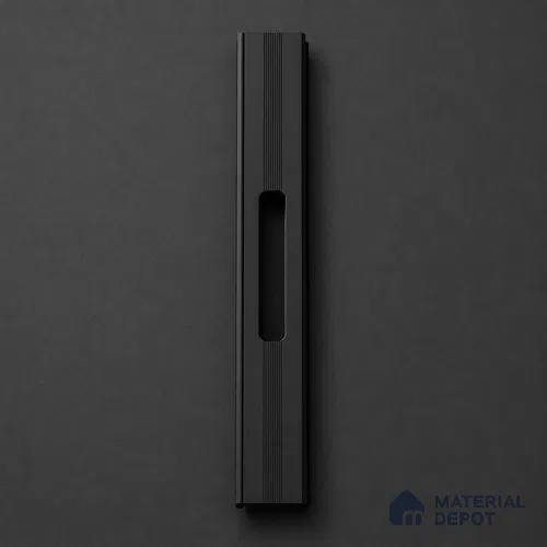 Ottr Aluminium Concealed Handle HA 00197 M Black Dual Tone Finish - 18in | 2 Years Warranty