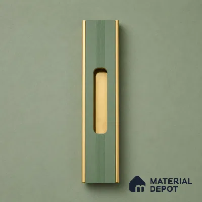 Ottr Aluminium Concealed Handle HA 00197 B Green PVD Gold Finish - 12in | 2 Years Warranty