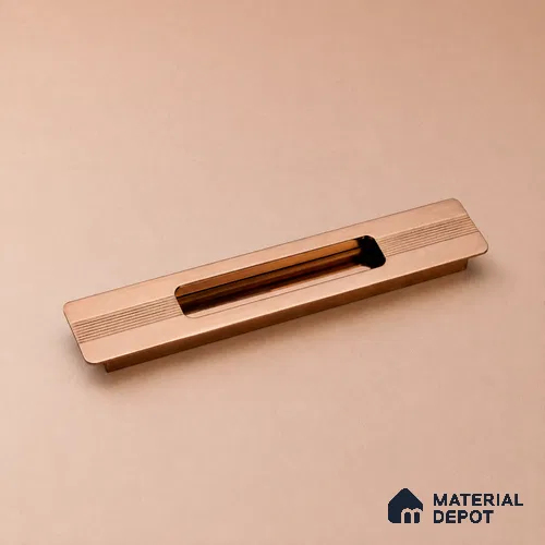 Ottr Aluminium Concealed Handle HA 00199 Q PVD Rose Gold Finish - 12in | 2 Years Warranty