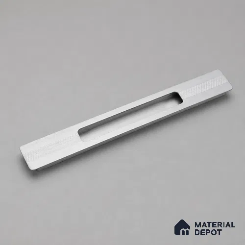 Ottr Aluminium Concealed Handle HA 00199 B Stainless Steel Chrome Finish - 12in | 2 Years Warranty