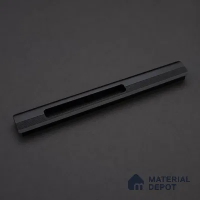 Ottr Aluminium Concealed Handle HA 00200 B Black Dual Tone Finish - 12in | 2 Years Warranty