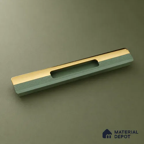 Ottr Aluminium Concealed Handle HA 00200 M PVD Gold Green Finish - 18in | 2 Years Warranty