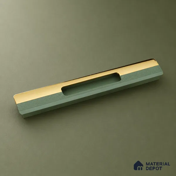 Ottr Aluminium Concealed Handle HA 00200 K PVD Gold Green Finish - 8in | 2 Years Warranty