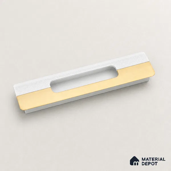 Ottr Aluminium Concealed Handle HA 00200 R PVD Gold White Finish - 18in | 2 Years Warranty
