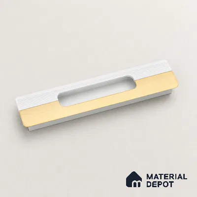 Ottr Aluminium Concealed Handle HA 00200 S PVD Gold White Finish - 24in | 2 Years Warranty