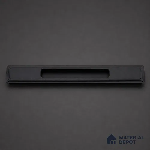 Ottr Aluminium Concealed Handle HA 00201 B Black Finish - 12in | 2 Years Warranty