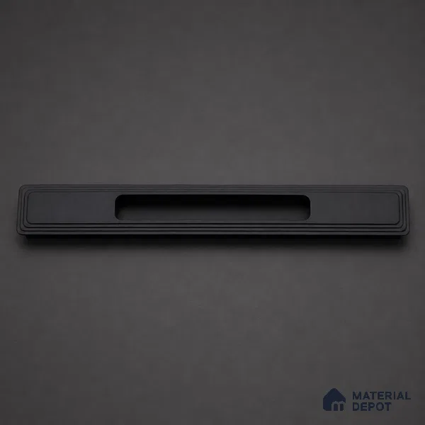 Ottr Aluminium Concealed Handle HA 00201 B Black Finish - 12in | 2 Years Warranty