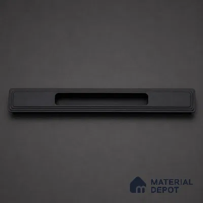 Ottr Aluminium Concealed Handle HA 00201 D Black Finish - 24in | 2 Years Warranty