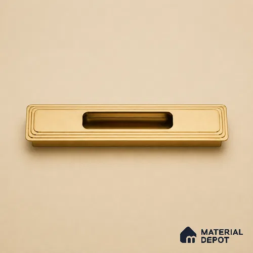 Ottr Aluminium Concealed Handle HA 00201 F PVD Gold Finish - 8in | 2 Years Warranty