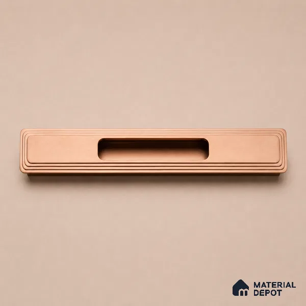 Ottr Aluminium Concealed Handle HA 00201 L PVD Rose Gold Finish - 12in | 2 Years Warranty