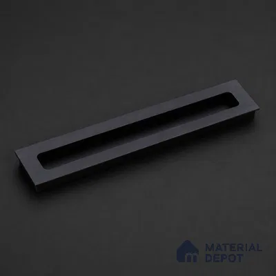 Ottr Aluminium Concealed Handle HA 00202 Black Finish - 96mm | 2 Years Warranty