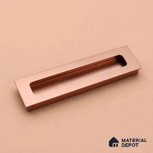 Ottr Aluminium Concealed Handle HA 00202 E Rose Gold Finish - 96mm | 2 Years Warranty