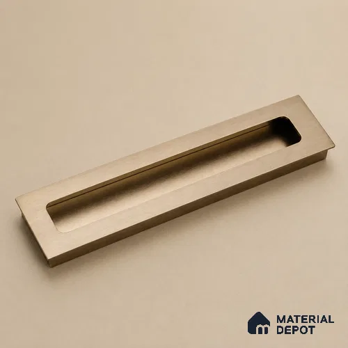 Ottr Aluminium Concealed Handle HA 00202 I Stainless Steel Finish - 96mm | 2 Years Warranty