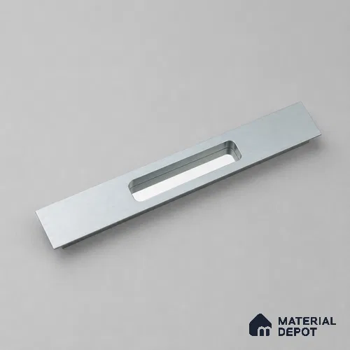 Ottr Aluminium Concealed Handle HA 00203 Q Grey Chrome Finish - 12in | 2 Years Warranty