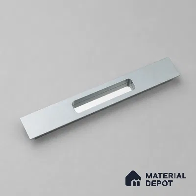 Ottr Aluminium Concealed Handle HA 00203 S Grey Chrome Finish - 24in | 2 Years Warranty
