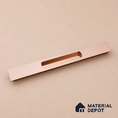 Ottr Aluminium Concealed Handle HA 00203 L Rose Gold Dual Tone Finish - 12in | 2 Years Warranty