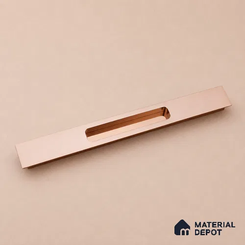 Ottr Aluminium Concealed Handle HA 00203 M Rose Gold Dual Tone Finish - 18in | 2 Years Warranty