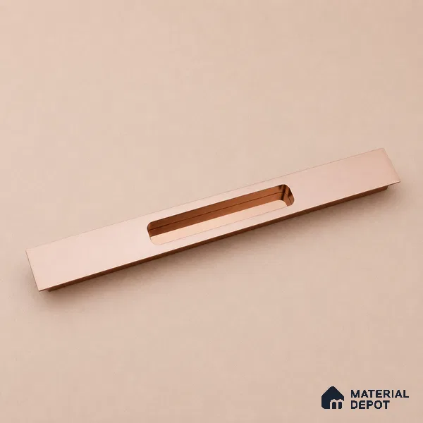 Ottr Aluminium Concealed Handle HA 00203 K Rose Gold Dual Tone Finish - 8in | 2 Years Warranty