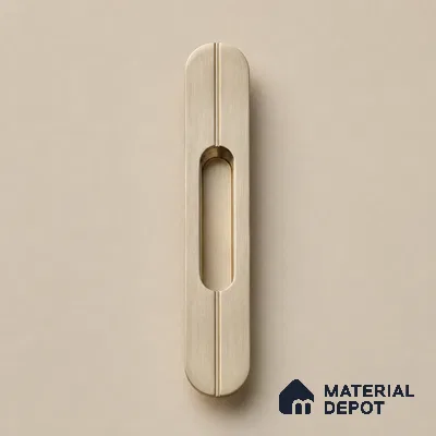 Ottr Aluminium Concealed Handle HA 00204 Q Grey Chrome Finish - 12in | 2 Years Warranty