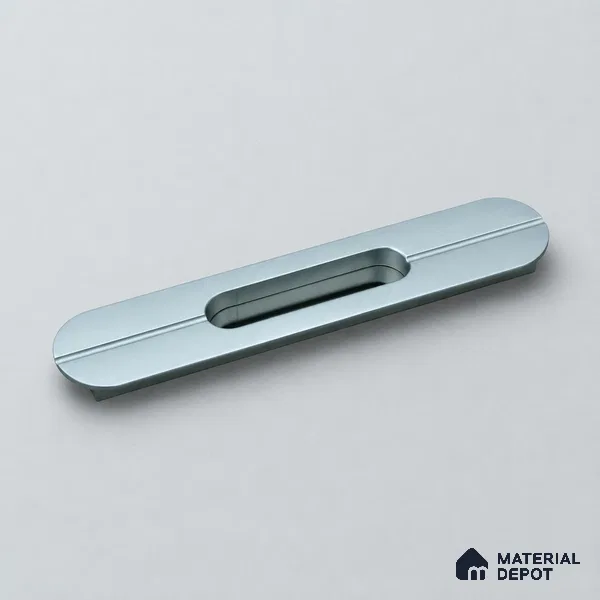 Ottr Aluminium Concealed Handle HA 00204 F Stainless Steel Chrome Finish - 8in | 2 Years Warranty