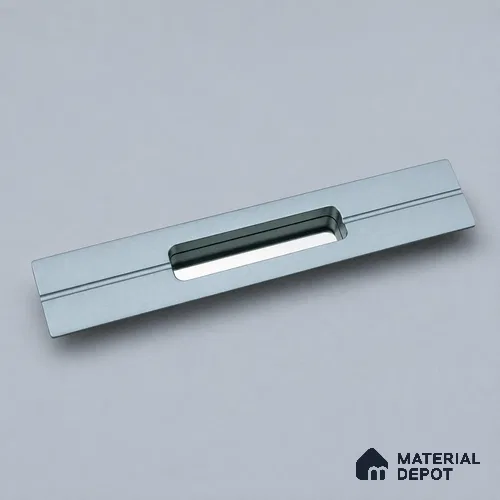 Ottr Aluminium Concealed Handle HA 00205 Q Grey Chrome Finish - 12in | 2 Years Warranty