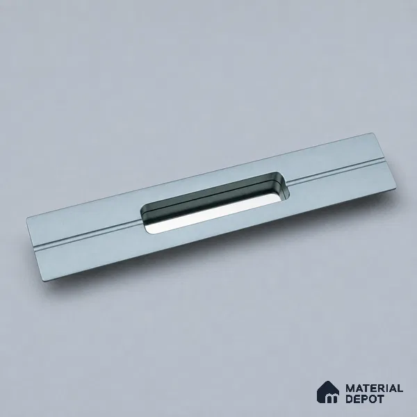 Ottr Aluminium Concealed Handle HA 00205 Q Grey Chrome Finish - 12in | 2 Years Warranty