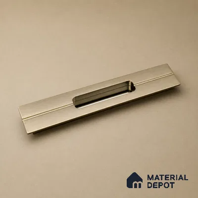 Ottr Aluminium Concealed Handle HA 00205 J Stainless Steel Chrome Finish - 36in | 2 Years Warranty