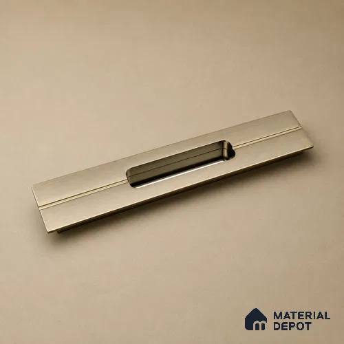 Ottr Aluminium Concealed Handle HA 00205 F Stainless Steel Chrome Finish - 8in | 2 Years Warranty