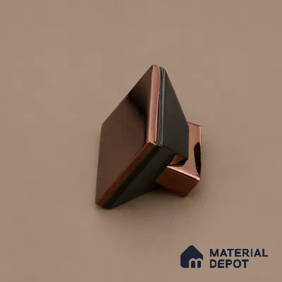 Ottr Zinc Knob HA 00207 D Rose Gold Black Finish - Standard | 2 Years Warranty