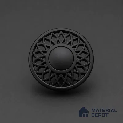 Ottr Zinc Knob HA 00208 D Black Dual Tone Finish - Standard | 2 Years Warranty