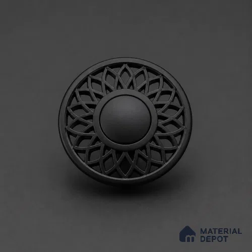 Ottr Zinc Knob HA 00208 D Black Dual Tone Finish - Standard | 2 Years Warranty