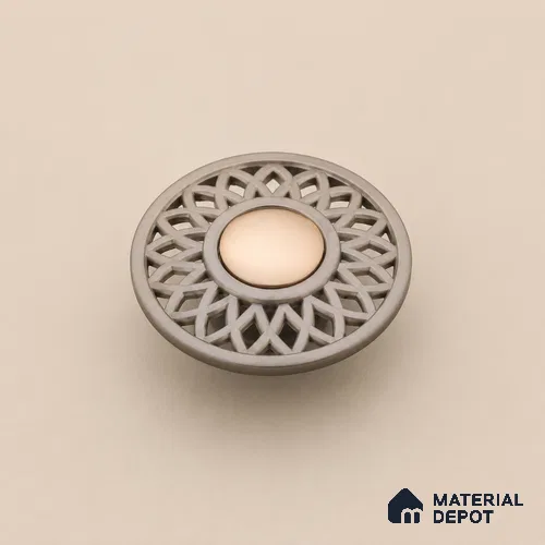 Ottr Zinc Knob HA 00208 Stainless Steel PVD Rose Gold Finish - Standard | 2 Years Warranty